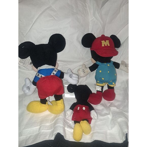 Adorable Mickey Mouse Plush- Two 12 inches and one is 8 inches Cuties! - Picture 3 of 8